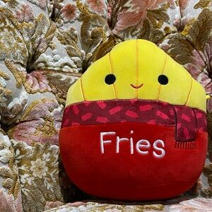 Squishmallows Bright Yellow and Red Fries Plush